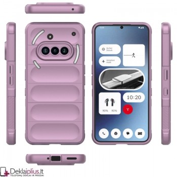 Magic Shield guminis dėklas su kameros apsauga - violetinis (Nothing Phone 3A) Magic Shield guminis dėklas su kameros apsauga - violetinis (Nothing Phone 3A)